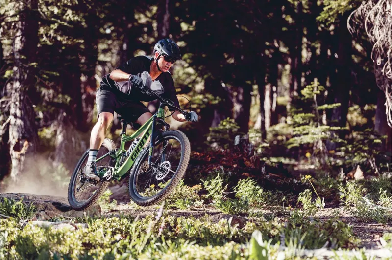 2019 Giant Trance 3 Mens Mountain Bike - Matte Metallic Black/Orange-2