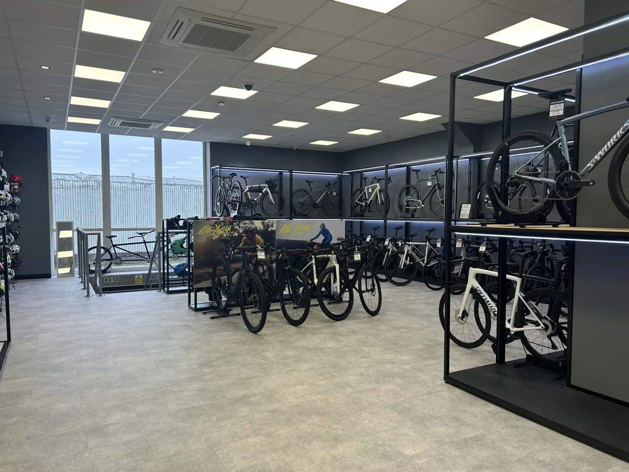 E-bikes on display