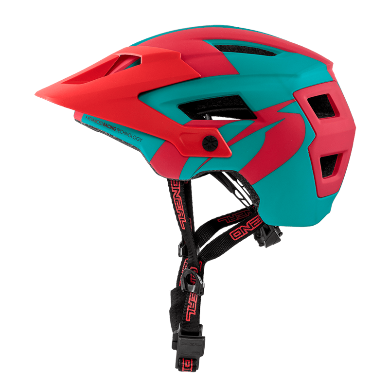 ONeal Defender 2 Mens Mountain Bike Helmet - Teal/Red-2