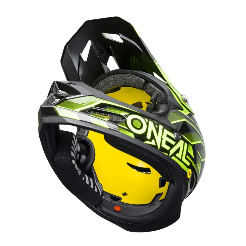 ONeal Fury Mips RL Downhill Full Face Helmet - Black/Yellow-3