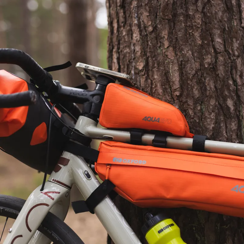 Oxford Aqua Evo Adventure Bicycle Top Tube Pack - Orange-1