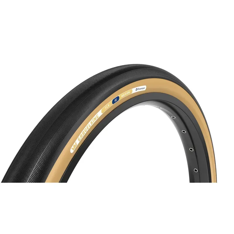 Panaracer GravelKing Slick TLR 700c Gravel Tyre - Black/Brown