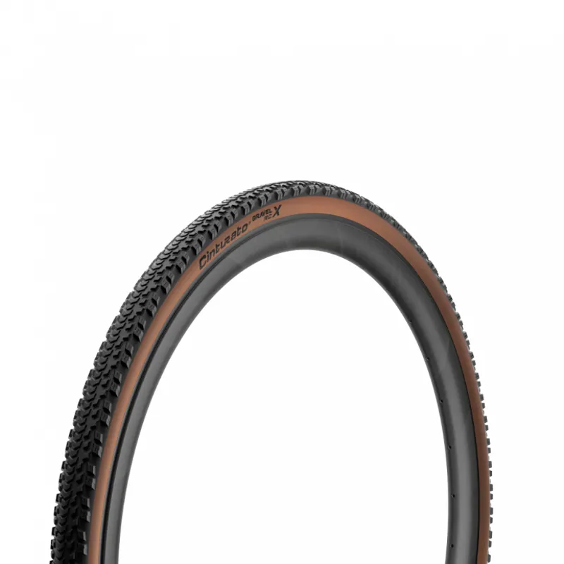 Pirelli Cinturato Gravel Bike RC X 700 x 40c SpeedGrip Tyre - Tan