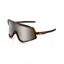100% Glendale Sport Sunglasses - Matte Translucent Brown Fade/Silver
