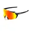 100% Korbin Sport Sunglasses - Gloss Metallic Black/HiPER Red Multilayer