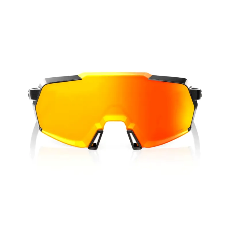 100% Korbin Sport Sunglasses - Gloss Metallic Black/HiPER Red Multilayer-1