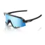 100% Slendale Cycling Sunglasses - Matte Black/HiPER Blue Multilayer