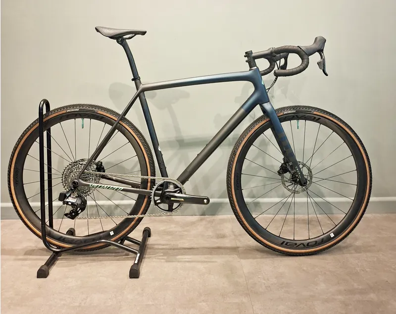Ex-Demo: Specialized Crux Pro Gravel Bike - Satin Carbon/Deep Lake - 58cm-1