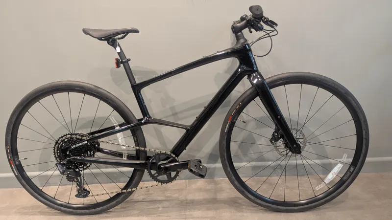 Shop Soiled: Specialized Sirrus 6.0 Hybrid Bike - Gloss Black - Small-1