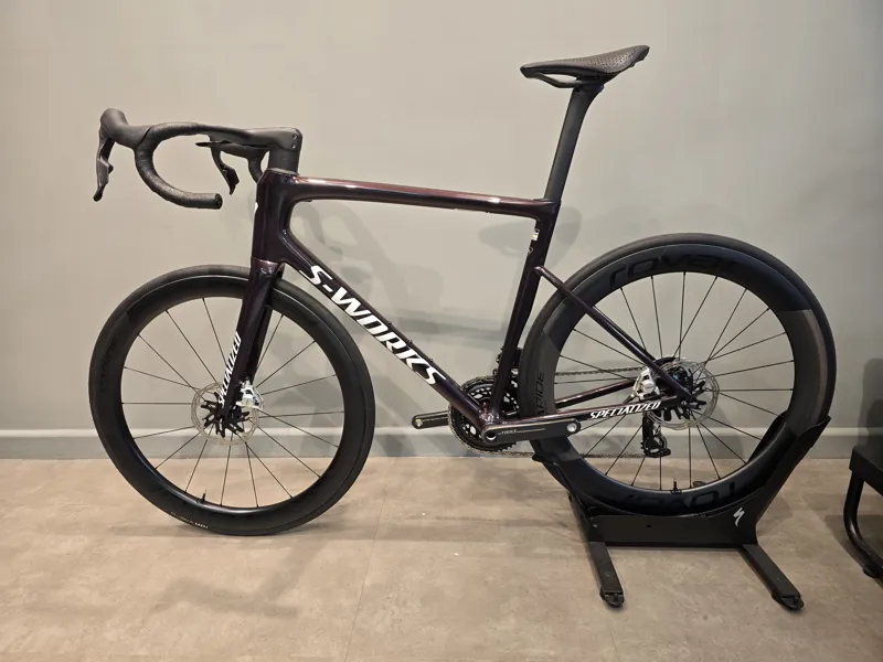 Ex-Demo: S-Works Tarmac SL8 SRAM Red AXS Road Bike - Solidity - 58cm-2
