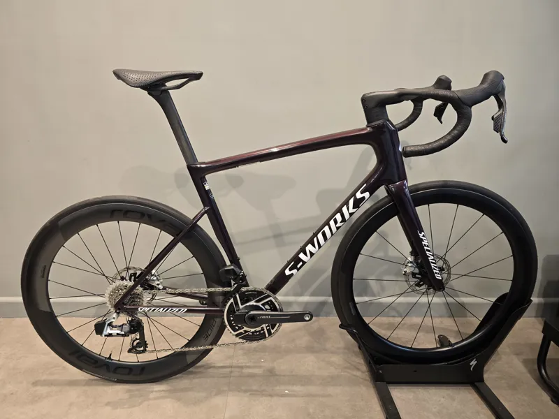 Ex-Demo: S-Works Tarmac SL8 SRAM Red AXS Road Bike - Solidity - 58cm-1