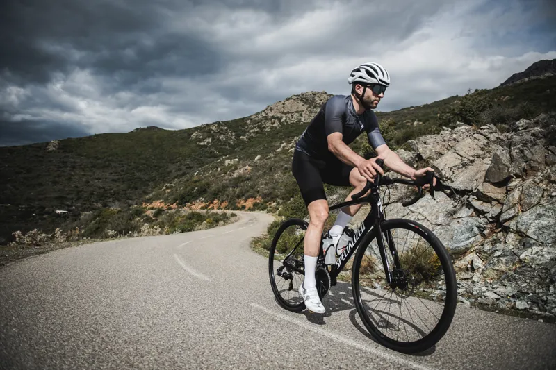 2023 Specialized Tarmac SL7 Expert Road Bike - Satin Carbon/White-1