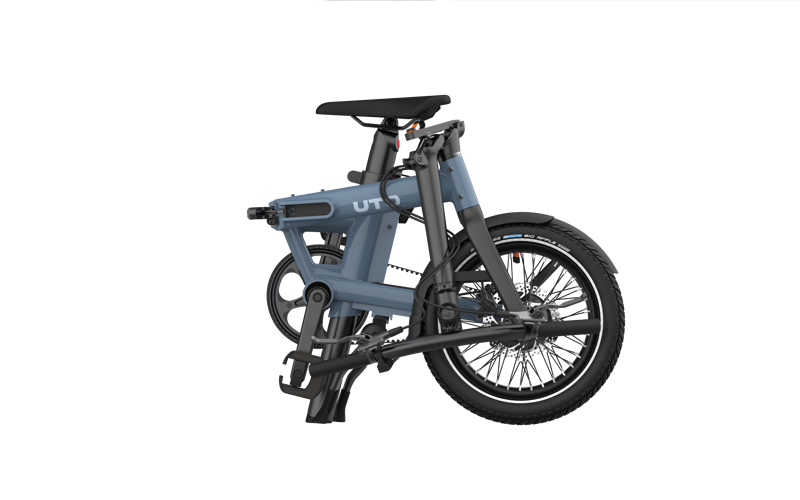 UTO Morning Pro16 Folding Electric Bike - Mineral Blue-3