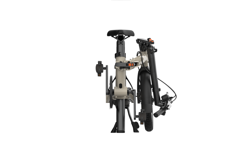 UTO Morning Pro16 Folding Electric Bike - Taupe-1
