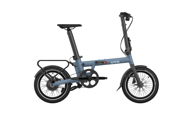 UTO Morning Pro16 Folding Electric Bike - Mineral Blue