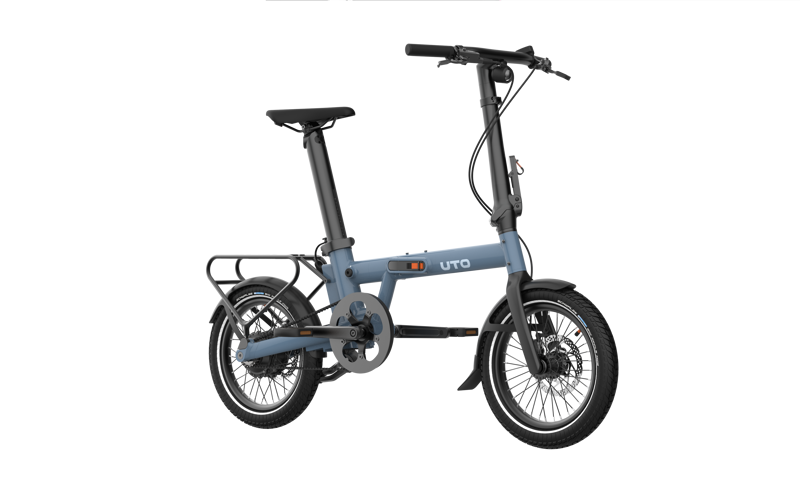UTO Morning Pro16 Folding Electric Bike - Mineral Blue-2