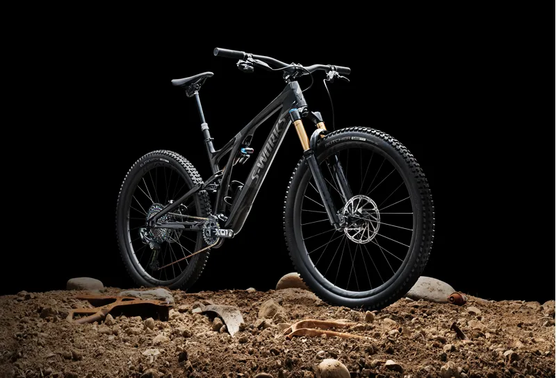 2023 S-Works Stumpjumper Evo Mountain Bike - Satin Carbon/Liquid Black-6