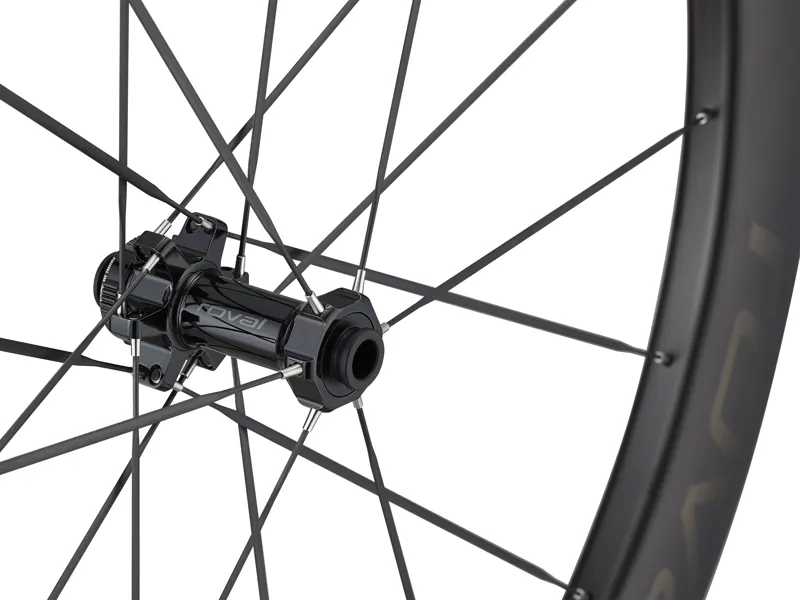 Roval Terra Aero CLX 700c Front Gravel Wheel - Satin Carbon/Gloss Black-3