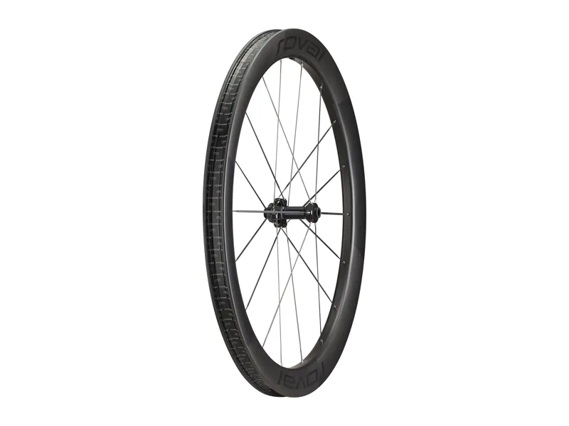 Roval Terra Aero CLX 700c Front Gravel Wheel - Satin Carbon/Gloss Black