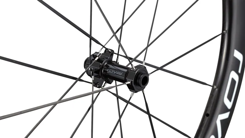 Roval Rapide CLX III 700c Front Road Bike Wheel - Satin Carbon/White-4