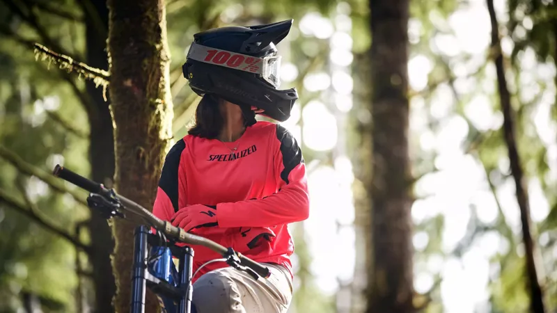 Specialized Gravity Mens Long Sleeve Mountain Biking Jersey - Red - Size Large-3