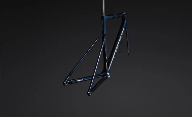 2025 S-Works Tarmac SL8 Road Bike Frameset - Gloss Red to Black over Lake-2