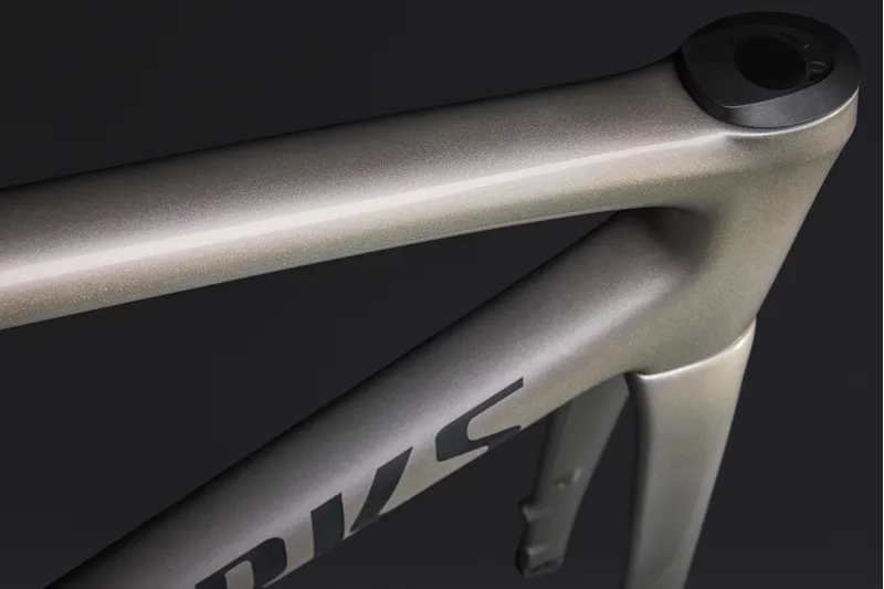 2025 S-Works Tarmac SL8 Road Bike Frameset - Viavi Red Gold Over Silver-5