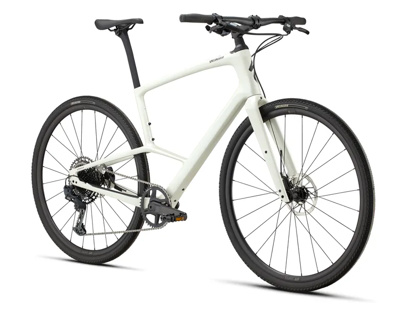 2025 Specialized Sirrus X 6.0 Hybrid Bike - Gloss Dune White-1