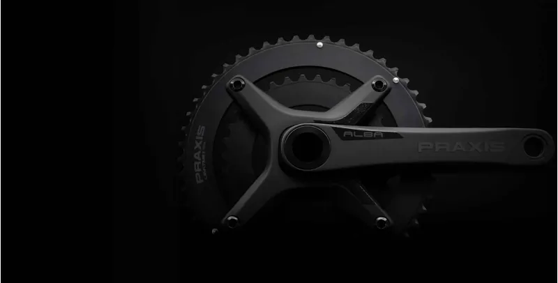 Praxis Alba X Chainset 50/34T 160mm - Black-1