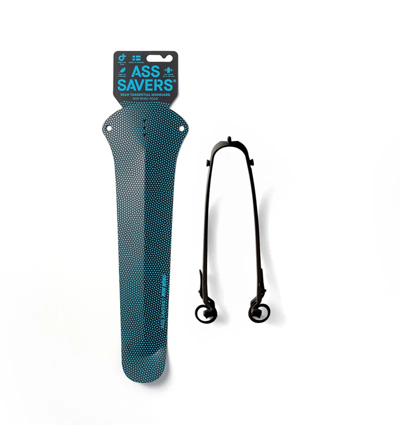 Ass Savers Win Wing 2 Road Bike Rear Mudguard - Blue Dots