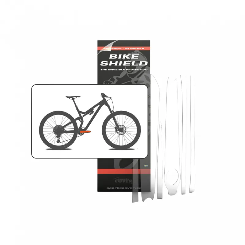 Bike Shield Crankshield Kit Frame Protection - Gloss Clear Finish
