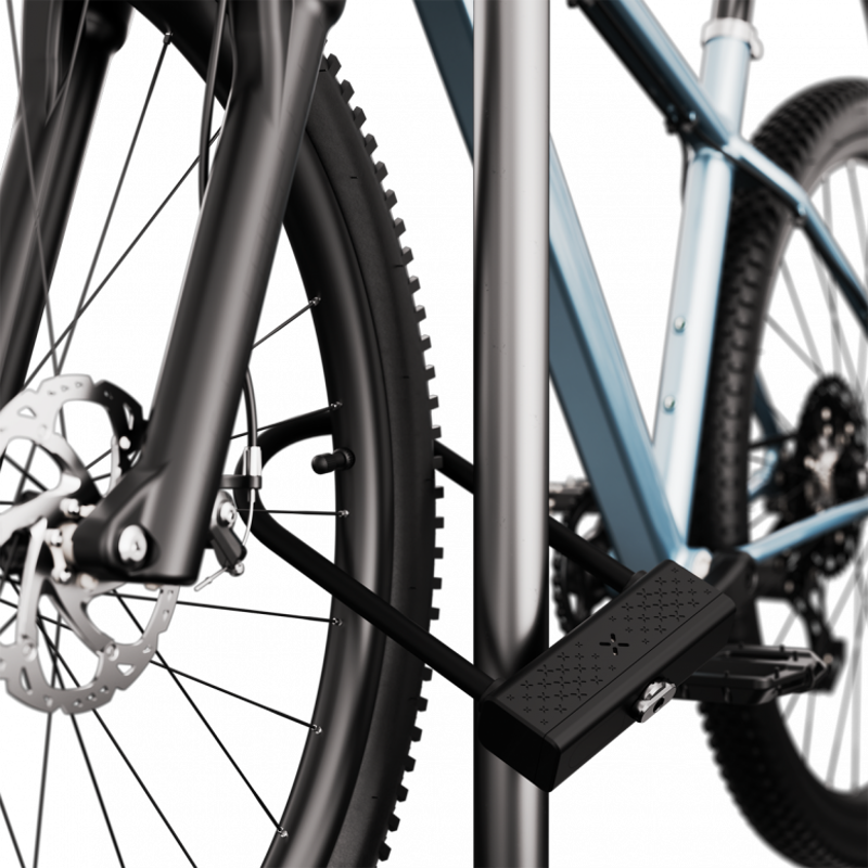 Black X Titan RockSolid Smart Shackle Bike Lock - Black-5