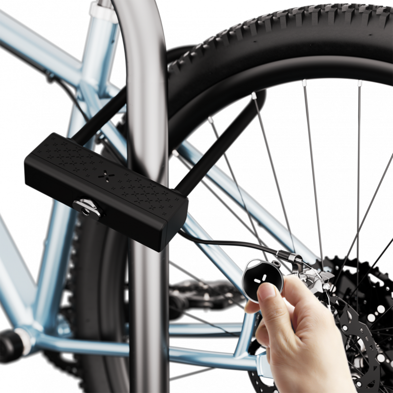 Black X Titan RockSolid Smart Shackle Bike Lock - Black-6