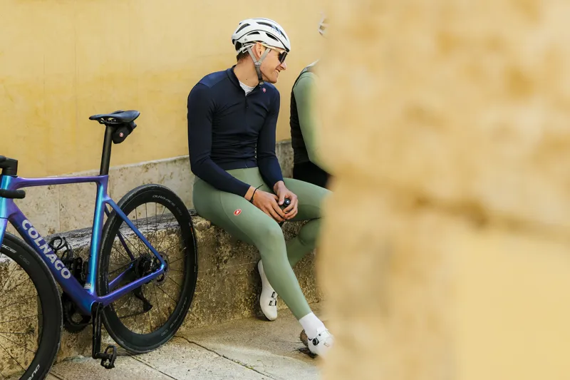 Castelli Espresso Thermal Mens Cycling Jersey - Deep Bordeaux-8