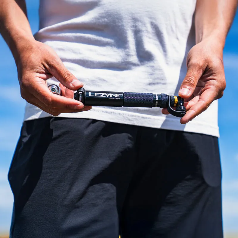 Lezyne Pocket Drive Mini CO2 Bike Pump - Black/Gold-8