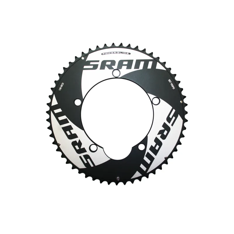 SRAM Chainring Road Red TT 55T S1 Non-Hidden Bolt 130 Alum 4mm 55-42 - Black