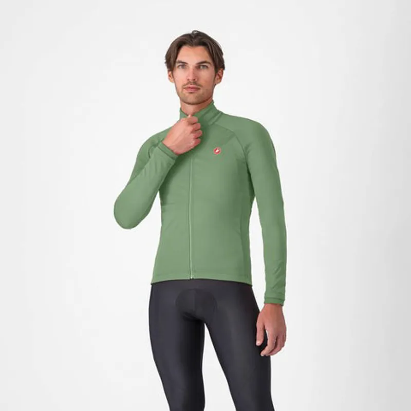 Castelli Competizione Mens Cycling Jacket - Green Pepper