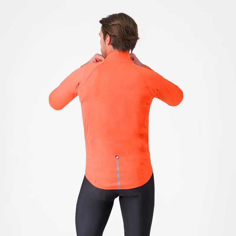 Castelli Emergency 3 Mens Cycling Rain Jacket - Brilliant Orange-1