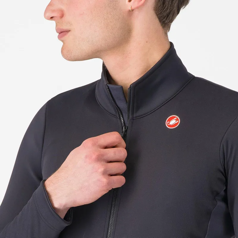 Castelli Entrata 2 Mens Cycling Jacket - Light Black/Dark Grey-2
