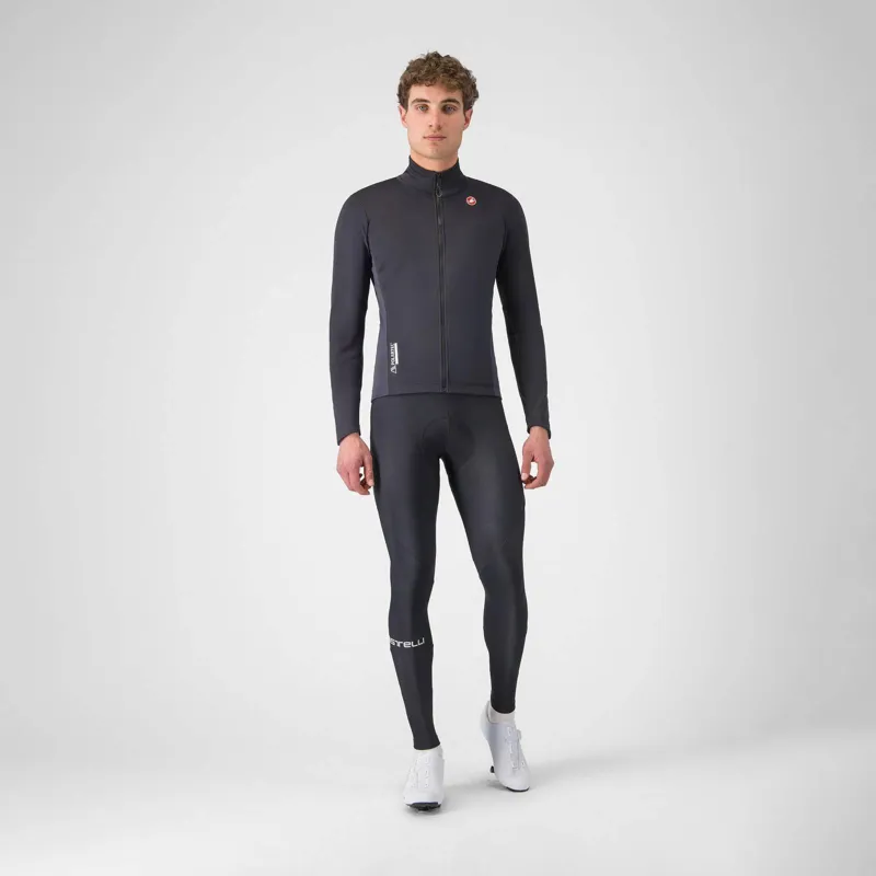 Castelli Entrata 2 Mens Cycling Jacket - Light Black/Dark Grey-5