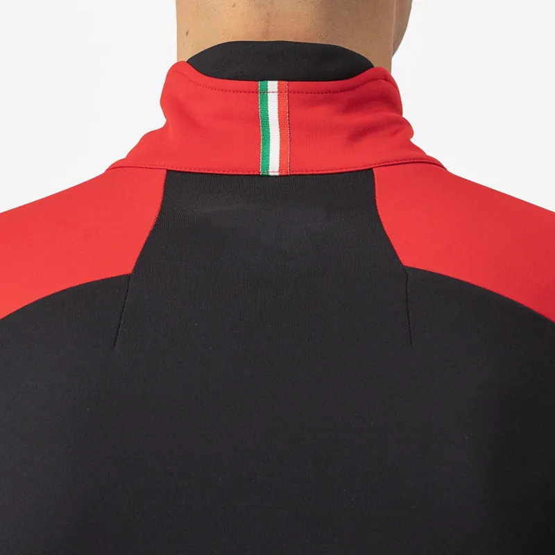 Castelli Entrata Mens Cycling Jacket - Red/Black/Light Black-4