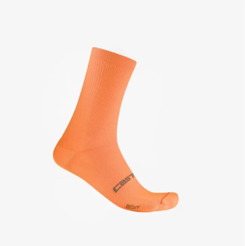 Castelli Espresso 18 Cycling Socks - Vivid Orange