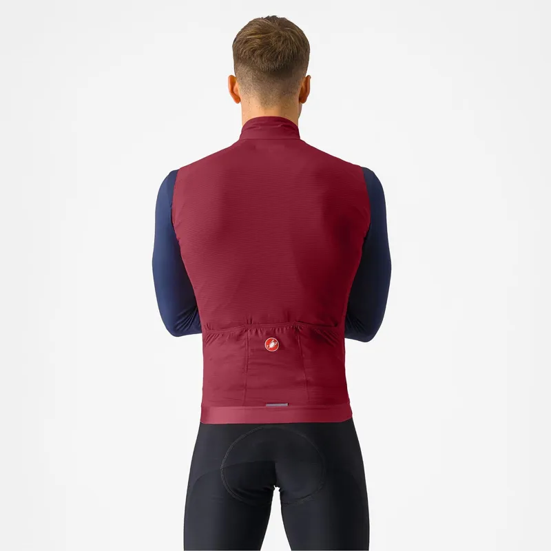 Castelli Espresso Mens Cycling Vest - Deep Bordeaux-1