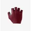 Castelli Espresso Short Finger Cycling Gloves - Deep Bordeaux