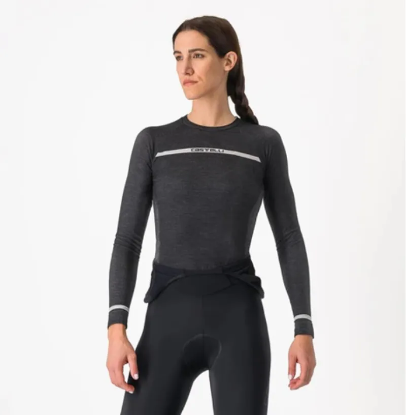 Castelli Merino Seamless Womens Cycling Baselayer Black