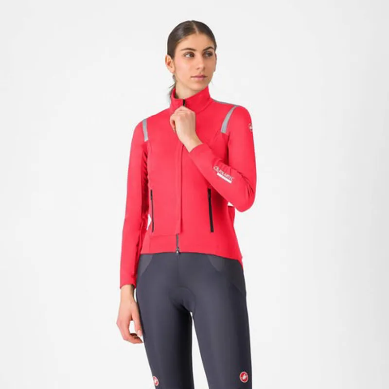 Castelli Perfetto RoS 3 Womens Cycling Jacket - Hibiscus/Black Reflex