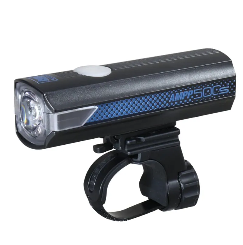 Cateye AMPP 500S Colour Edition Front Bike Light - Black/Blue