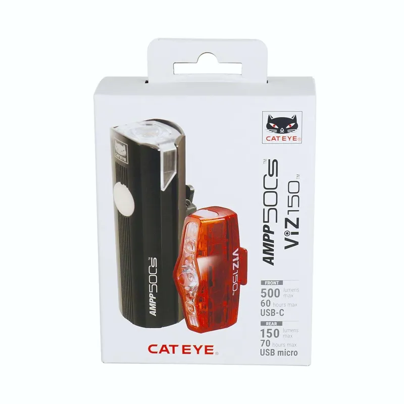 Cateye AMPP 500S/Viz 150 Bike Light Set-10
