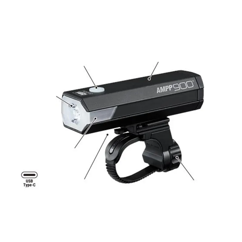 Cateye AMPP 900/Viz 300 USB-C Bike Light Set-9