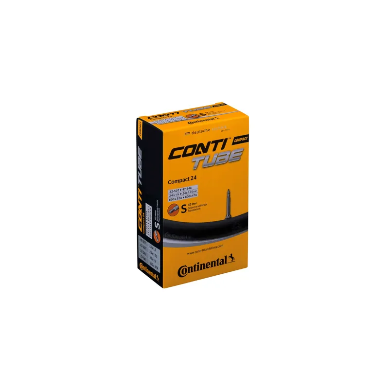 Continental Compact Bike Inner Tube Presta 42mm Valve 20x1.10-1.25